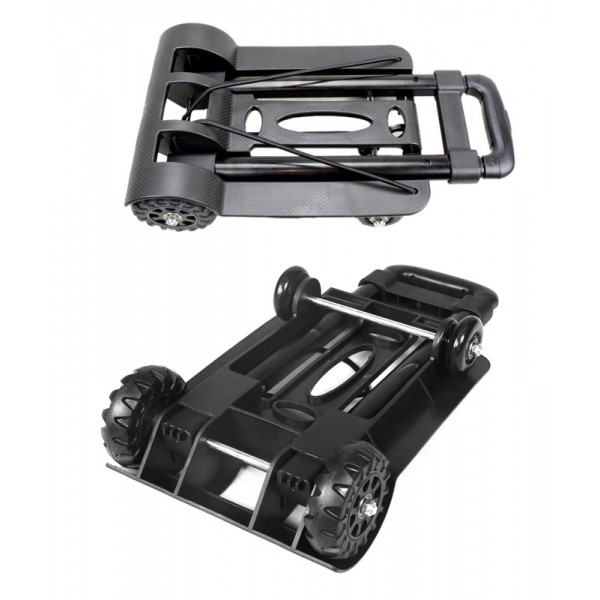 Καρότσι μεταφοράς φορτίων TOOL-0074, πτυσσόμενο, έως 50kg, μαύρο Καρότσι μεταφοράς φορτίων TOOL-0074, πτυσσόμενο, έως 50kg, μαύρο