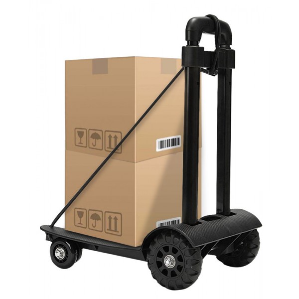 Καρότσι μεταφοράς φορτίων TOOL-0074, πτυσσόμενο, έως 50kg, μαύρο Καρότσι μεταφοράς φορτίων TOOL-0074, πτυσσόμενο, έως 50kg, μαύρο