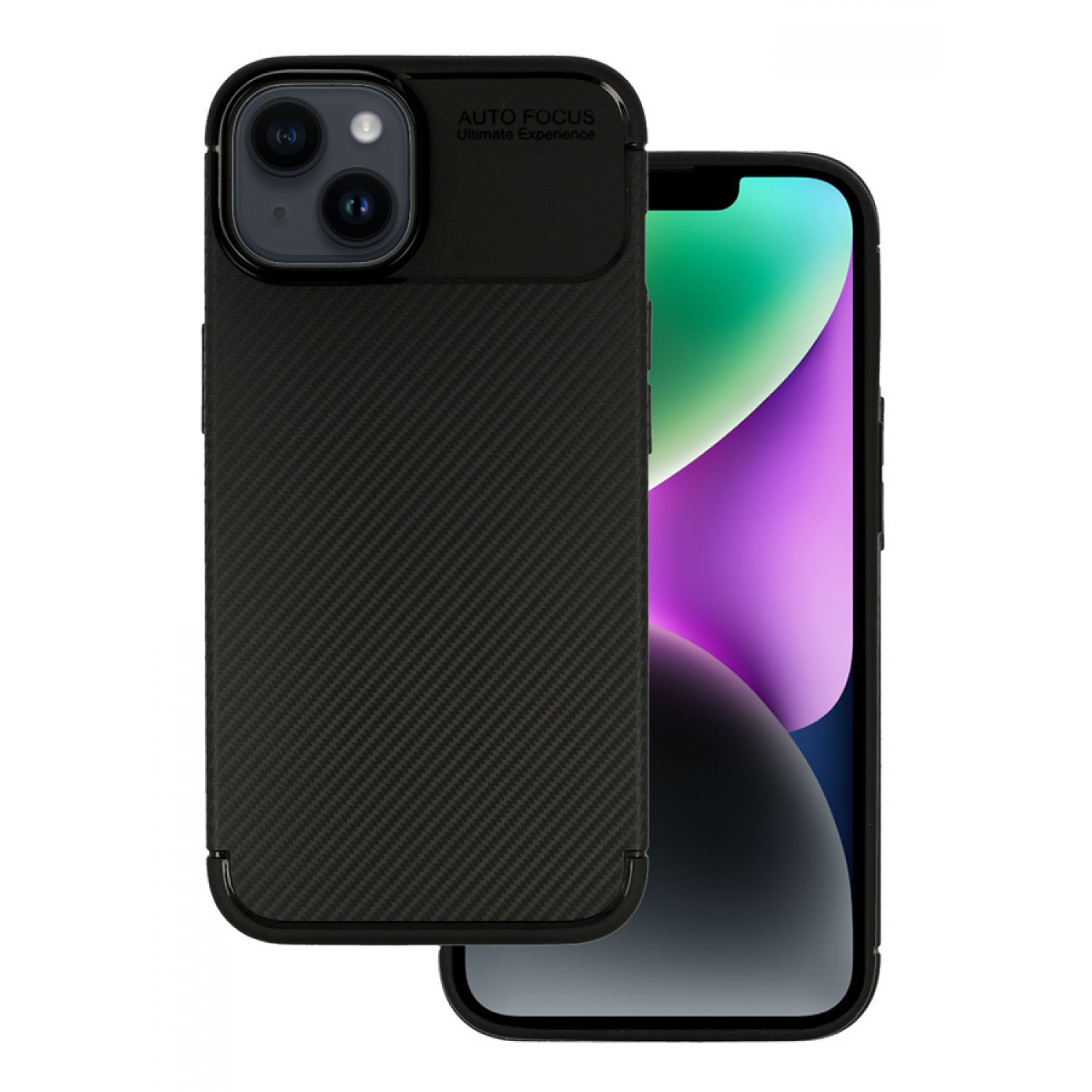 VENNUS Θήκη Carbon Elite VNS-0055 για iPhone 14, μαύρη VENNUS Θήκη Carbon Elite VNS-0055 για iPhone 14, μαύρη