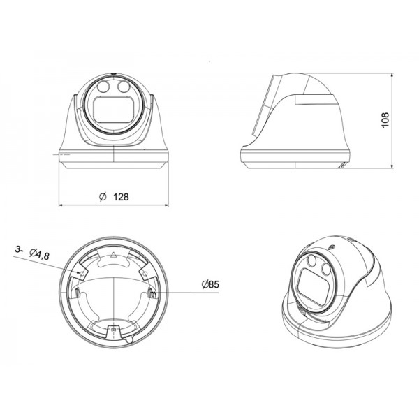 LONGSE IP κάμερα CMLBFG400WH, 2.8mm, 4MP, αδιάβροχη IP67, PoE LONGSE IP κάμερα CMLBFG400WH, 2.8mm, 4MP, αδιάβροχη IP67, PoE