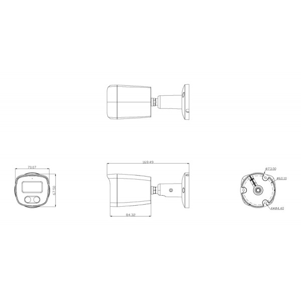 LONGSE IP κάμερα BMSCGL500, 2.8mm, 5MP, 1/2.8" Sony, αδιάβροχη IP67, PoE