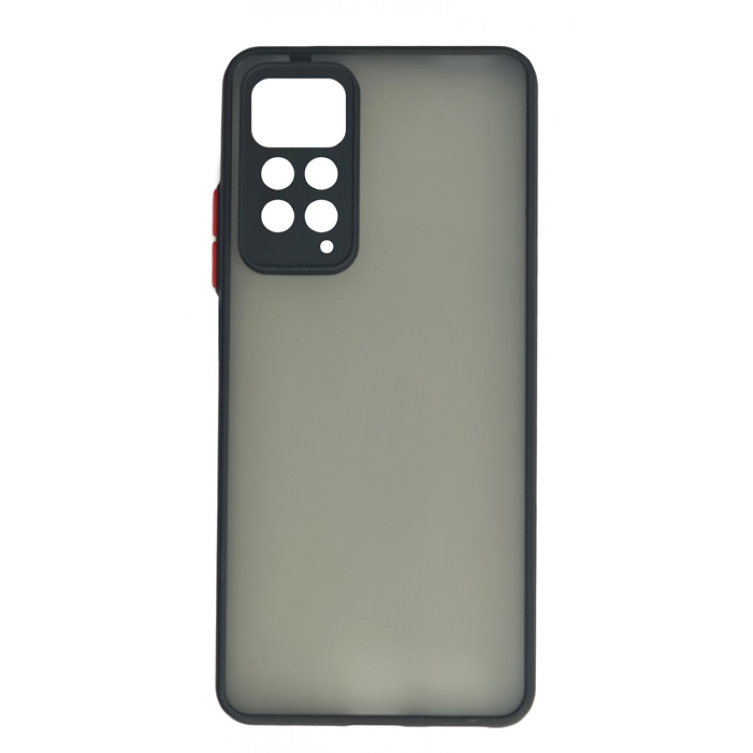 POWERTECH Θήκη Color Button MOB-1760, Xiaomi Redmi Note 11/11S, μαύρη POWERTECH Θήκη Color Button MOB-1760, Xiaomi Redmi Note 11/11S, μαύρη