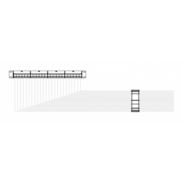 DELOCK οργανωτής καλωδίων 66057 με δεματικό τύπου velcro, 24 καλωδίων DELOCK οργανωτής καλωδίων 66057 με δεματικό τύπου velcro, 24 καλωδίων