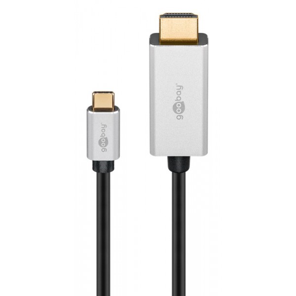 GOOBAY καλώδιο USB-C σε HDMI 60175, HDR, 8K, 4K/120Hz, 3m, μαύρο GOOBAY καλώδιο USB-C σε HDMI 60175, HDR, 8K, 4K/120Hz, 3m, μαύρο