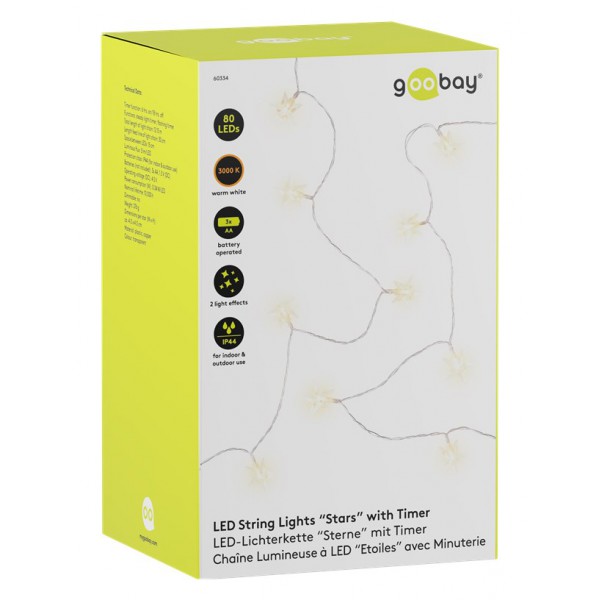 GOOBAY LED λαμπάκια Stars 60334, 3000K, 5lm, 80 LED, 12.15m GOOBAY LED λαμπάκια Stars 60334, 3000K, 5lm, 80 LED, 12.15m