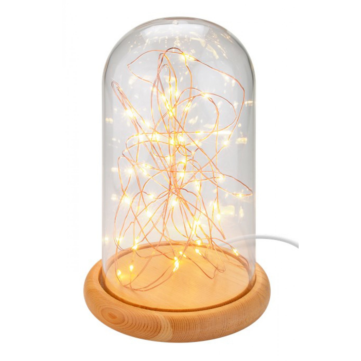 GOOBAY φωτιστικό γυάλινος θόλος με LED 60340, 2700K, USB, 50 LEDs