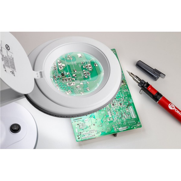 GOOBAY μεγεθυντικός φακός 60366 με βάση, LED 6W 450 lm, λευκός GOOBAY μεγεθυντικός φακός 60366 με βάση, LED 6W 450 lm, λευκός