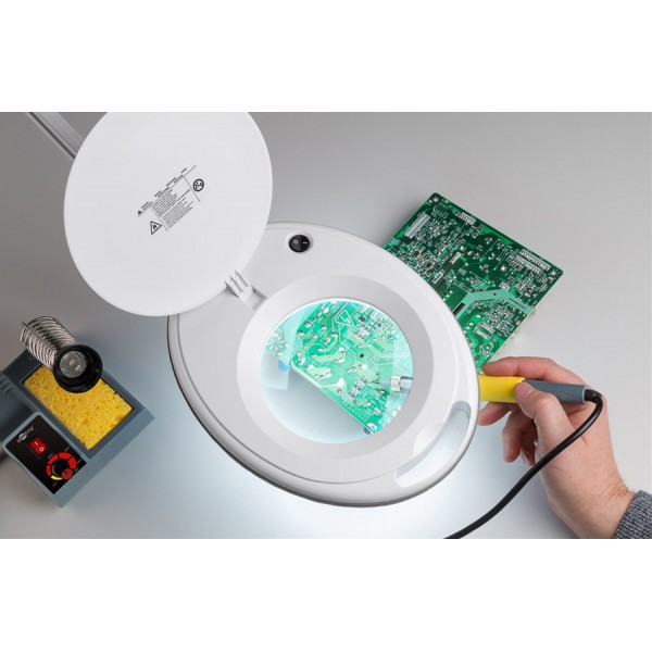 GOOBAY μεγεθυντικός φακός 60360 με σφιγκτήρα, LED, 3 διόπτρες 1.75x