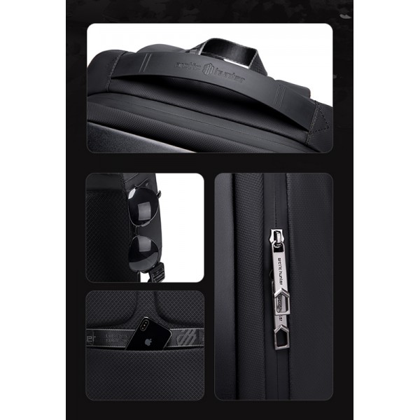 ARCTIC HUNTER τσάντα πλάτης B00487 θήκη laptop 15.6", λουκέτο TSA, γκρι