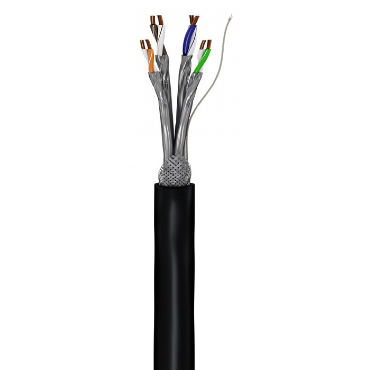 GOOBAY καλώδιο δικτύου 52768, CAT 7 S/FTP, Copper, 100m, μαύρο
