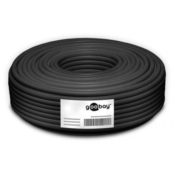 GOOBAY καλώδιο δικτύου 52768, CAT 7 S/FTP, Copper, 100m, μαύρο