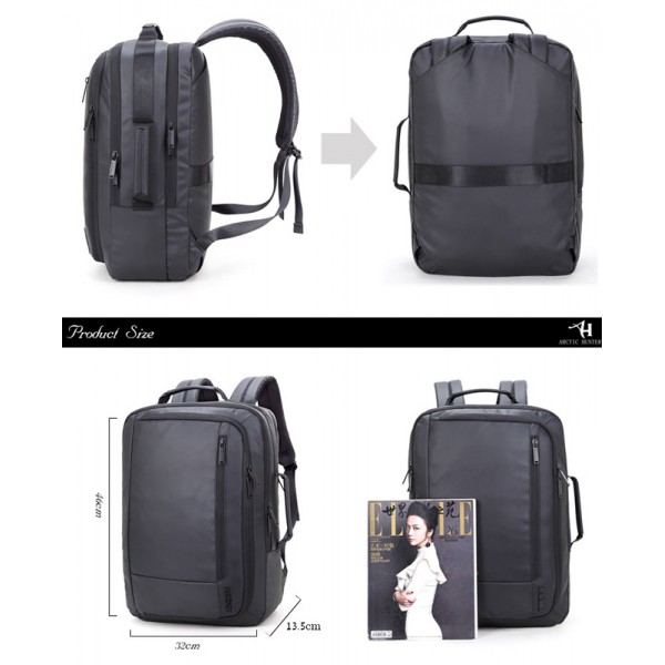 ARCTIC HUNTER τσάντα πλάτης 1500362 με θήκη laptop 15.6", 20L, μαύρη ARCTIC HUNTER τσάντα πλάτης 1500362 με θήκη laptop 15.6", 20L, μαύρη