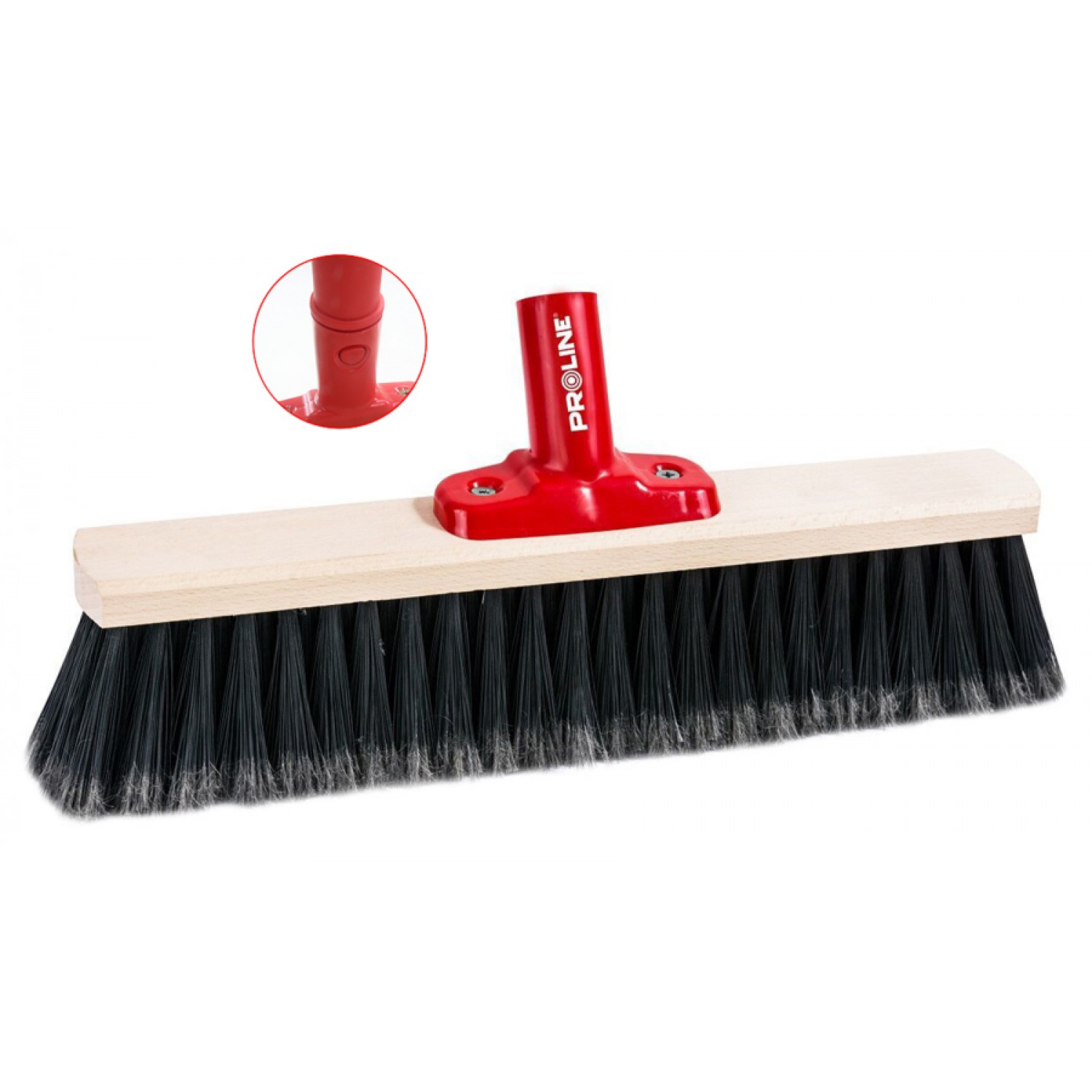 PROLINE ξύλινη σκούπα 14303 με συνθετική τρίχα 8cm, click system, 30cm PROLINE ξύλινη σκούπα 14303 με συνθετική τρίχα 8cm, click system, 30cm
