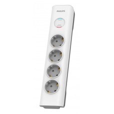 PHILIPS πολύπριζο ασφαλείας SPN7040WA, 4x schuko 16A, 2m, λευκό