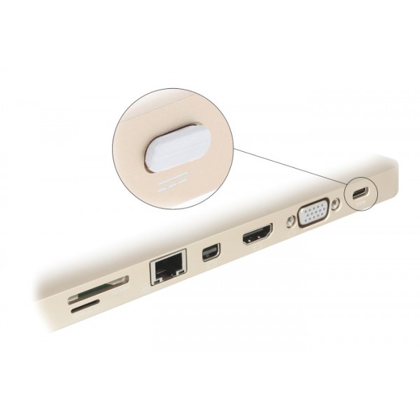 DELOCK κάλυμμα προστασίας για θύρα USB-C 64095, λευκό, 10τμχ DELOCK κάλυμμα προστασίας για θύρα USB-C 64095, λευκό, 10τμχ