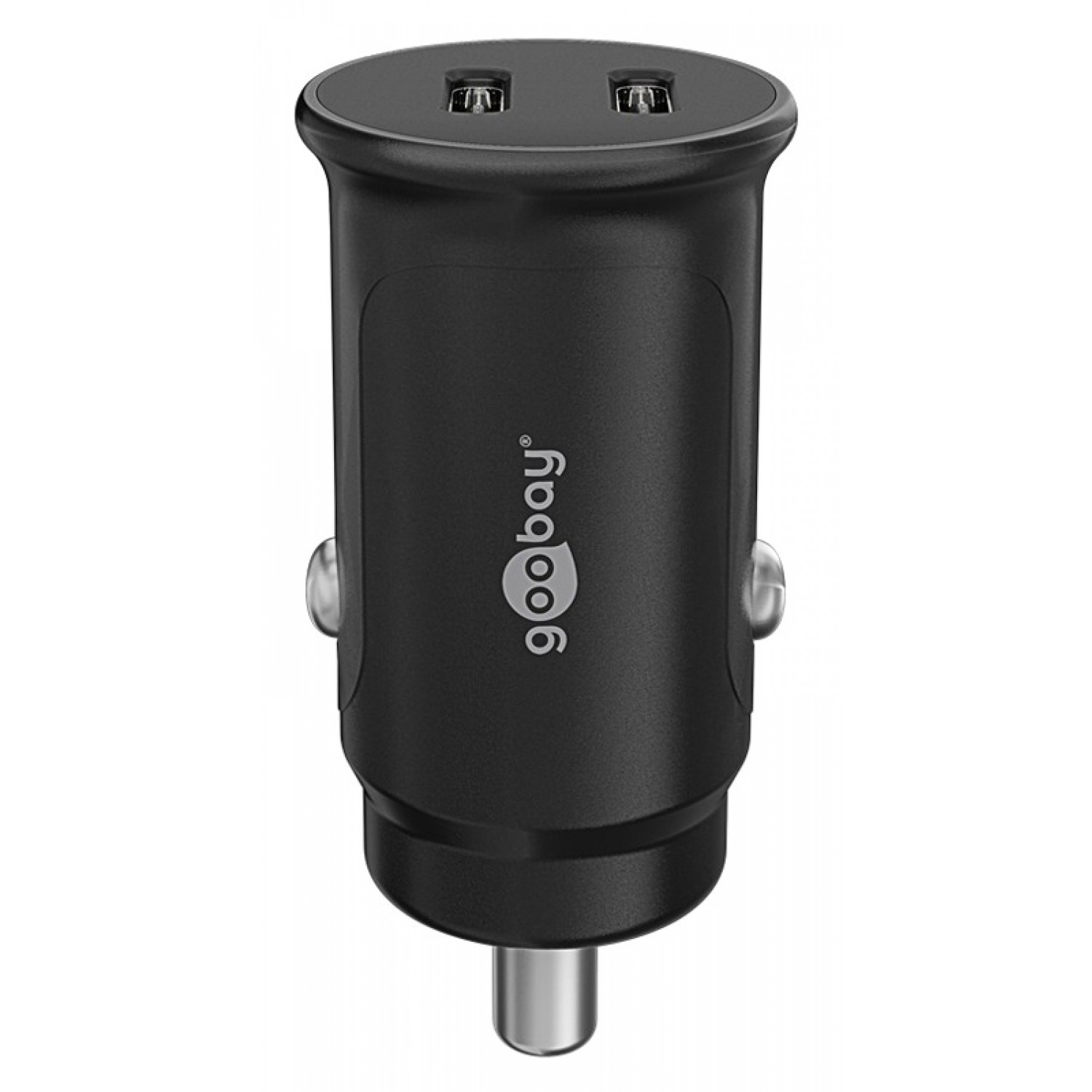 GOOBAY φορτιστής αυτοκινήτου 59705, 2x USB-C PD, 30W, μαύρος GOOBAY φορτιστής αυτοκινήτου 59705, 2x USB-C PD, 30W, μαύρος