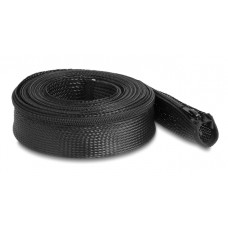 DELOCK πλέγμα καλωδίων 19172 με φερμουάρ, Φ50mm x 3m, μαύρο