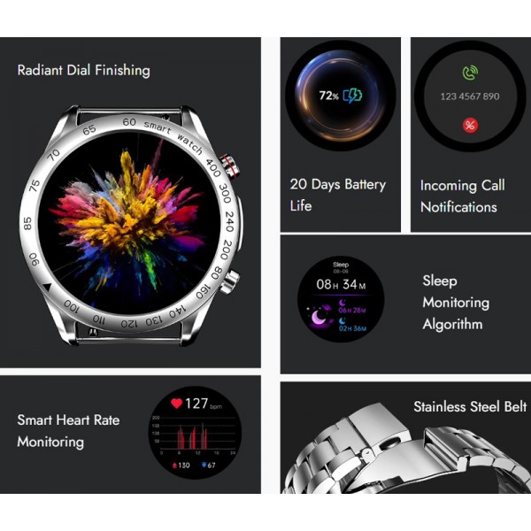 HIFUTURE smartwatch FutureGo Pro, 1.32", 3ATM, heart rate, μαύρο HIFUTURE smartwatch FutureGo Pro, 1.32", 3ATM, heart rate, μαύρο