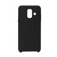POWERTECH Θήκη Silicon Velvet MOB-1123 για Samsung A6 2018, μαύρη