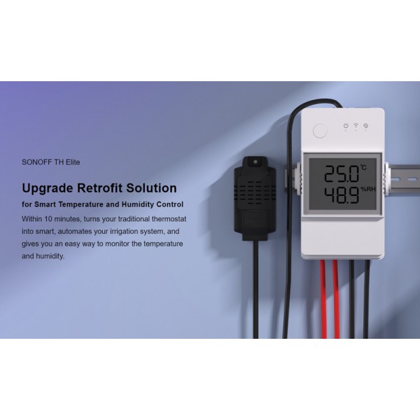 SONOFF smart διακόπτης ελέγχου θερμοκρασίας/υγρασίας THR320D, WiFi, 20A SONOFF smart διακόπτης ελέγχου θερμοκρασίας/υγρασίας THR320D, WiFi, 20A