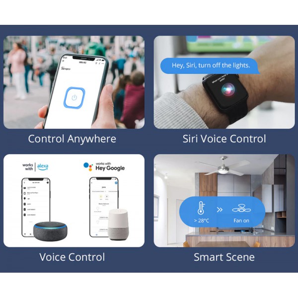 SONOFF smart διακόπτης MINIR3, 1-Gang, Wi-Fi, 16A, λευκός SONOFF smart διακόπτης MINIR3, 1-Gang, Wi-Fi, 16A, λευκός