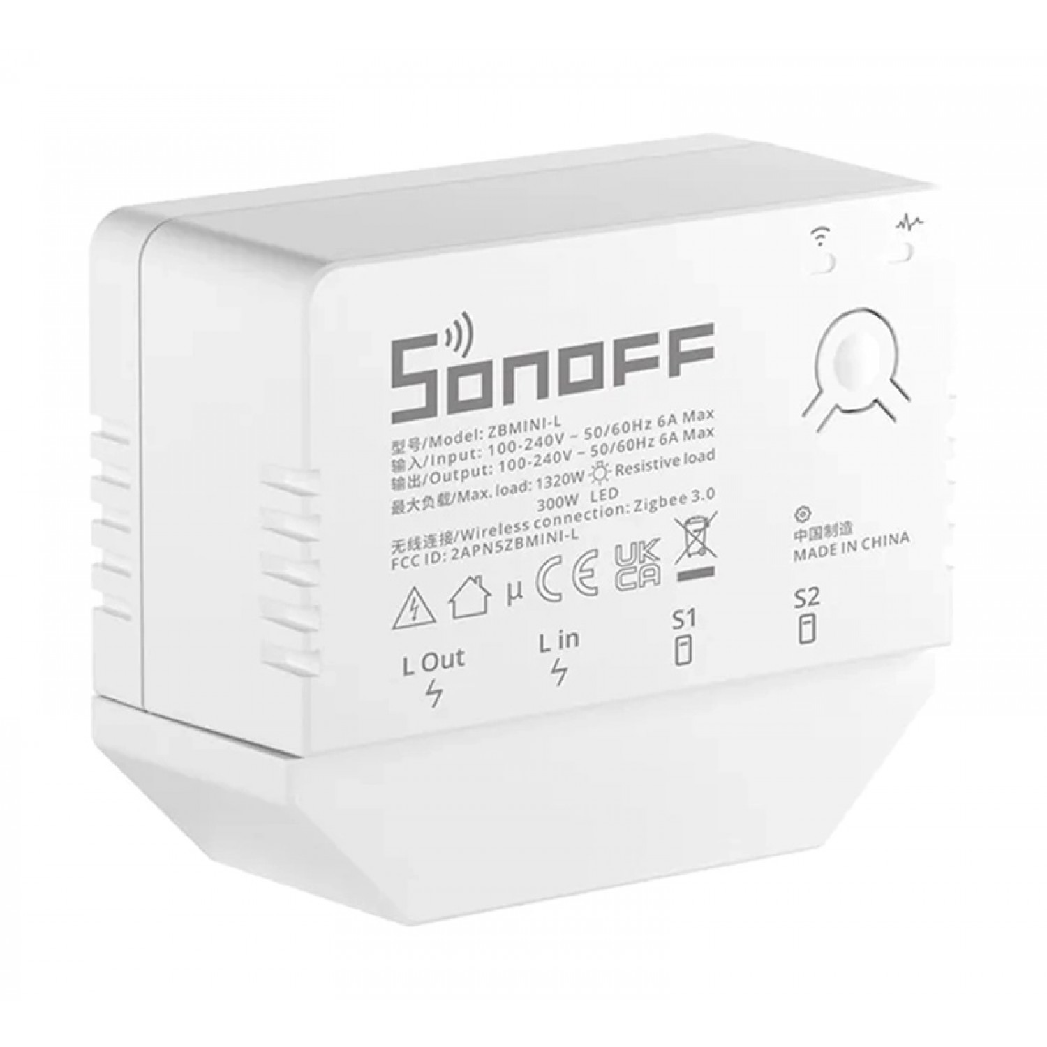 SONOFF smart διακόπτης ZBMINI-L, 1-gang, ZigBee 3.0, λευκός SONOFF smart διακόπτης ZBMINI-L, 1-gang, ZigBee 3.0, λευκός