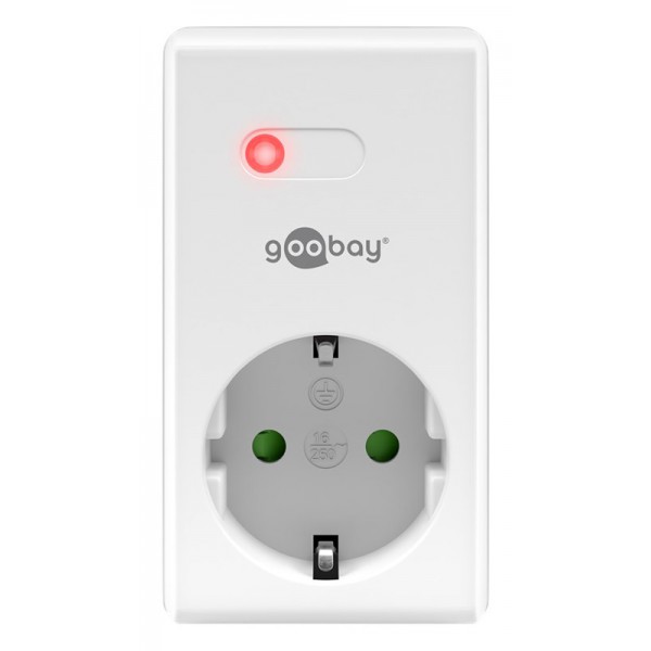 GOOBAY αντάπτορας ρεύματος 58690 ραδιοελεγχόμενος, schuko, 5A, λευκός