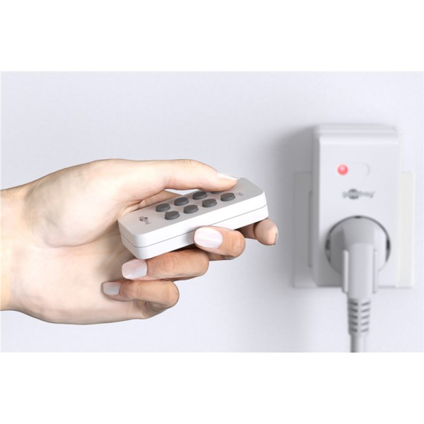 GOOBAY σετ αντάπτορας ρεύματος 58693 ραδιοελεγχόμενος, 5A, λευκό, 3&1τμχ