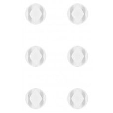 GOOBAY οργανωτές καλωδίων σιλικόνης 70364, 2 θέσεων, Φ5.3mm, λευκό, 6τμχ