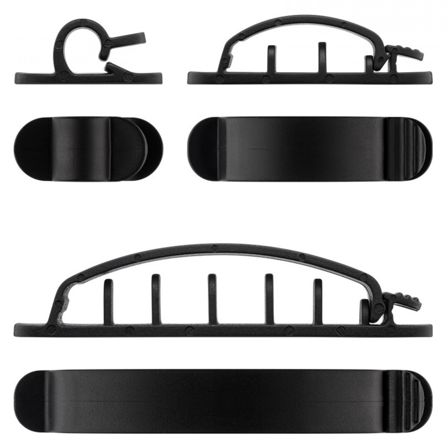 GOOBAY σετ οργανωτές καλωδίων 70684, 1/3/6 θέσεων, μαύρο, 6τμχ GOOBAY σετ οργανωτές καλωδίων 70684, 1/3/6 θέσεων, μαύρο, 6τμχ