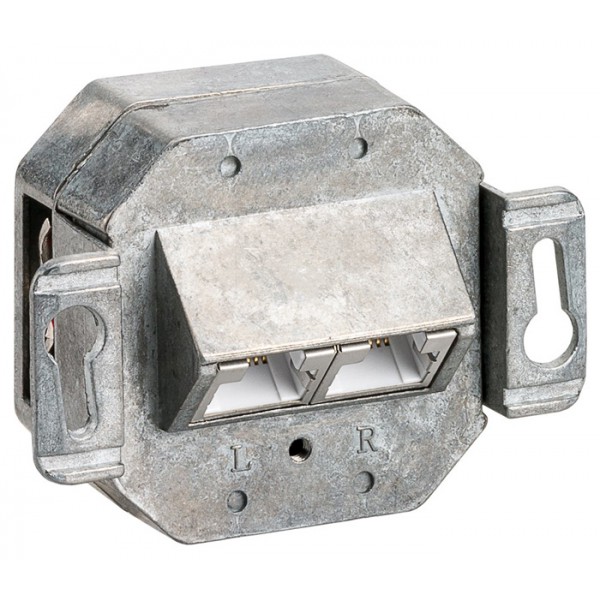 GOOBAY επιτοίχια πρίζα CAT 5e 50943, 2x RJ45, 80x80mm, λευκή GOOBAY επιτοίχια πρίζα CAT 5e 50943, 2x RJ45, 80x80mm, λευκή