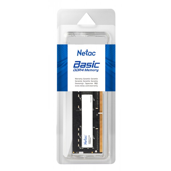 NETAC μνήμη DDR4 UDIMM NTBSD4P32SP-08, 8GB, 3200MHz, C16 NETAC μνήμη DDR4 UDIMM NTBSD4P32SP-08, 8GB, 3200MHz, C16