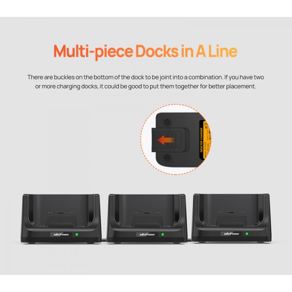 ULEFONE βάση φόρτισης DC3103 για Power Armor 16 Pro, 10W, μαύρη ULEFONE βάση φόρτισης DC3103 για Power Armor 16 Pro, 10W, μαύρη