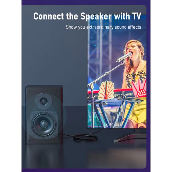 CABLETIME καλώδιο Toslink CT-AV380, gold plated, OD 4.0mm, 1m, μαύρο CABLETIME καλώδιο Toslink CT-AV380, gold plated, OD 4.0mm, 1m, μαύρο