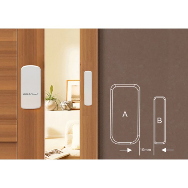 WOLF GUARD ασύρματη μαγνητική παγίδα MC-06A, 433.92MHz, λευκή