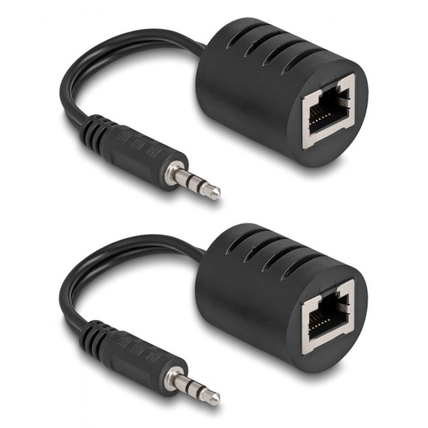 DELOCK audio extender 87858 3.5mm σε 3.5mm, μέσω καλωδίου RJ45, έως 50m DELOCK audio extender 87858 3.5mm σε 3.5mm, μέσω καλωδίου RJ45, έως 50m