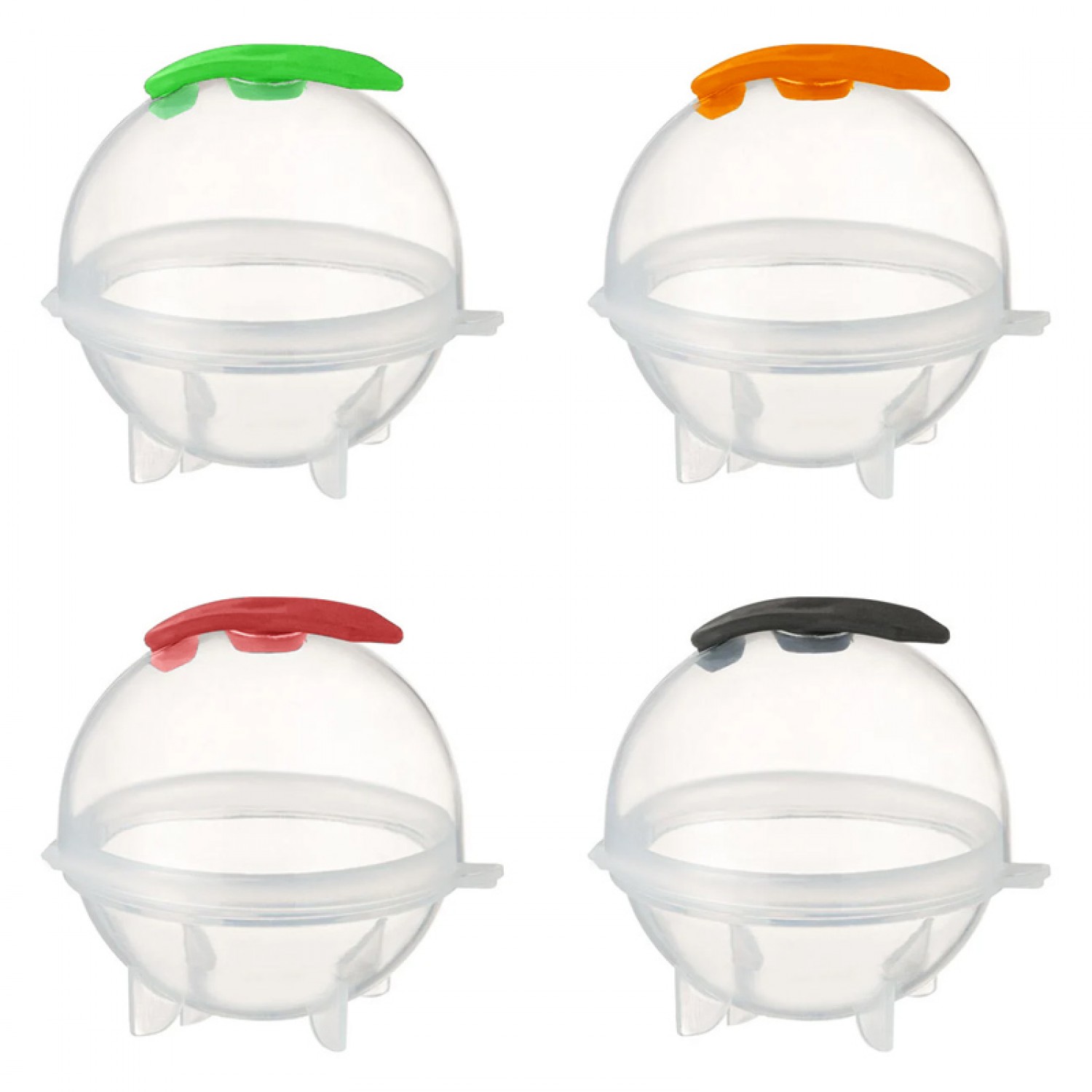 Σετ παγοθήκες σε σχήμα σφαίρας AG528, 1 θέσης, 35mm, διάφανες, 4τμχ