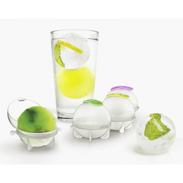 Σετ παγοθήκες σε σχήμα σφαίρας AG528, 1 θέσης, 35mm, διάφανες, 4τμχ