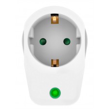 POWERTECH αντάπτορας ρεύματος PT-996, 1 θέση schuko, 16A, 3680W, λευκός