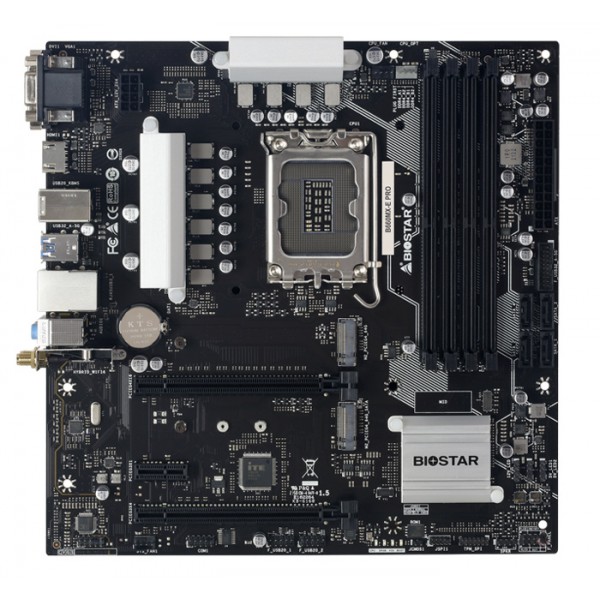 BIOSTAR μητρική B660MX-E PRO, 4x DDR4, s1700, USB 3.2, uATX, GbE, Ver. 6.0 BIOSTAR μητρική B660MX-E PRO, 4x DDR4, s1700, USB 3.2, uATX, GbE, Ver. 6.0