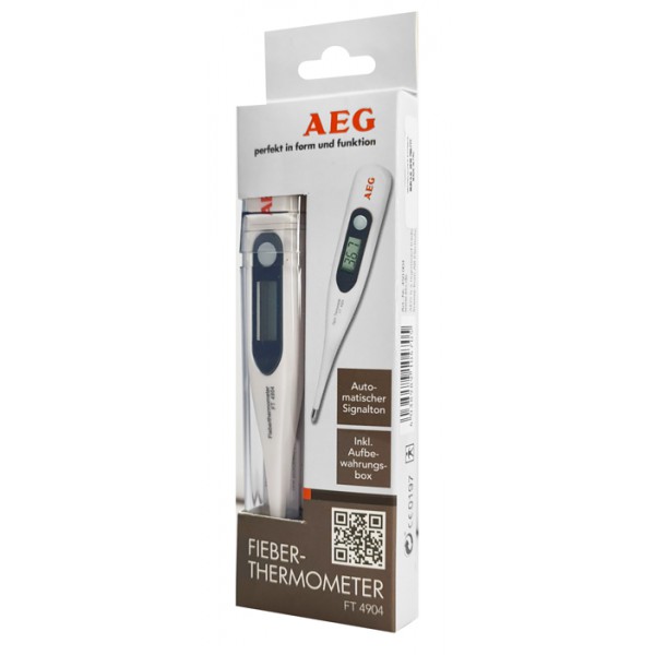 AEG ψηφιακό θερμόμετρο μασχάλης FT-4904 με ηχητική ειδοποίηση, λευκό AEG ψηφιακό θερμόμετρο μασχάλης FT-4904 με ηχητική ειδοποίηση, λευκό