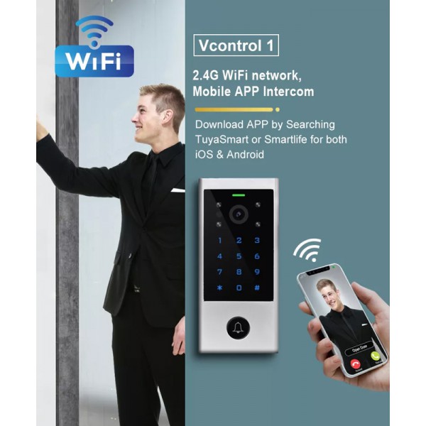 SECUKEY σύστημα ελέγχου πρόσβασης Vcontrol 1, συνδυασμός/κάρτα 2MP, WiFi SECUKEY σύστημα ελέγχου πρόσβασης Vcontrol 1, συνδυασμός/κάρτα 2MP, WiFi