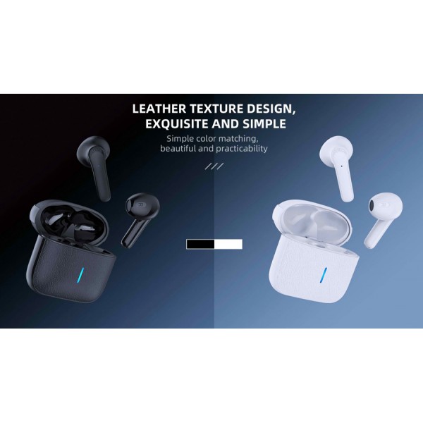 YISON earphones με θήκη φόρτισης TWS-T11, True Wireless 30/200mAh, λευκά YISON earphones με θήκη φόρτισης TWS-T11, True Wireless 30/200mAh, λευκά