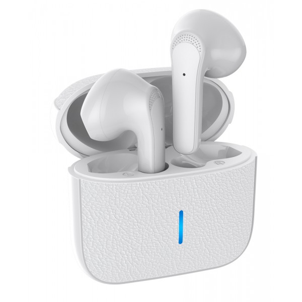 YISON earphones με θήκη φόρτισης TWS-T11, True Wireless 30/200mAh, λευκά YISON earphones με θήκη φόρτισης TWS-T11, True Wireless 30/200mAh, λευκά