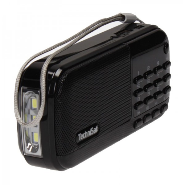 TECHNISAT φορητό ραδιόφωνο & ηχείο LXRA1 με φακό, USB/TF/AUX, μαύρο