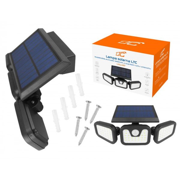 LTC LED ηλιακός προβολέας LXLL147 με αισθητήρα κίνησης, 2400mAh, 20W LTC LED ηλιακός προβολέας LXLL147 με αισθητήρα κίνησης, 2400mAh, 20W