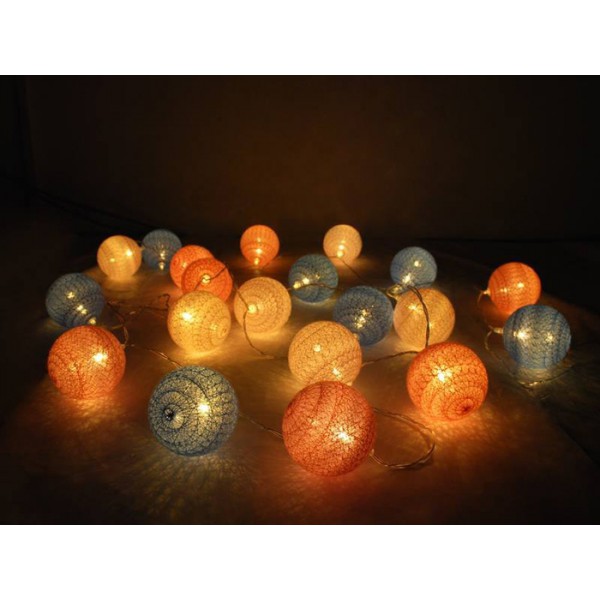 MOON IN THE ROOM LED φωτιστικές μπάλες ML20, Φ 6cm, μπλε & ροζ