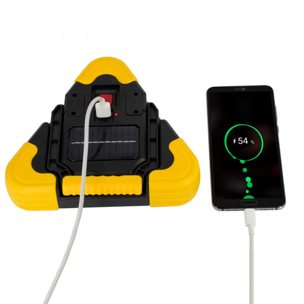 LTC τρίγωνο ασφαλείας εκτάκτου ανάγκης LXLL78, ηλιακό, LED COB, 1200mAh LTC τρίγωνο ασφαλείας εκτάκτου ανάγκης LXLL78, ηλιακό, LED COB, 1200mAh