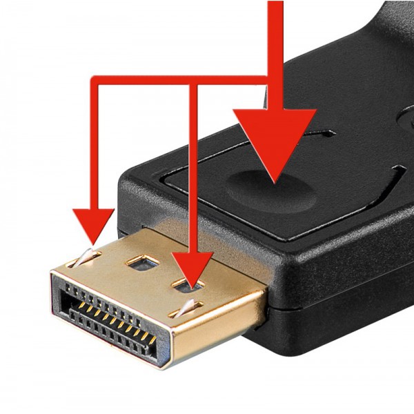 GOOBAY καλώδιο DisplayPort σε VGA 60606, 0.15m, μαύρο GOOBAY καλώδιο DisplayPort σε VGA 60606, 0.15m, μαύρο