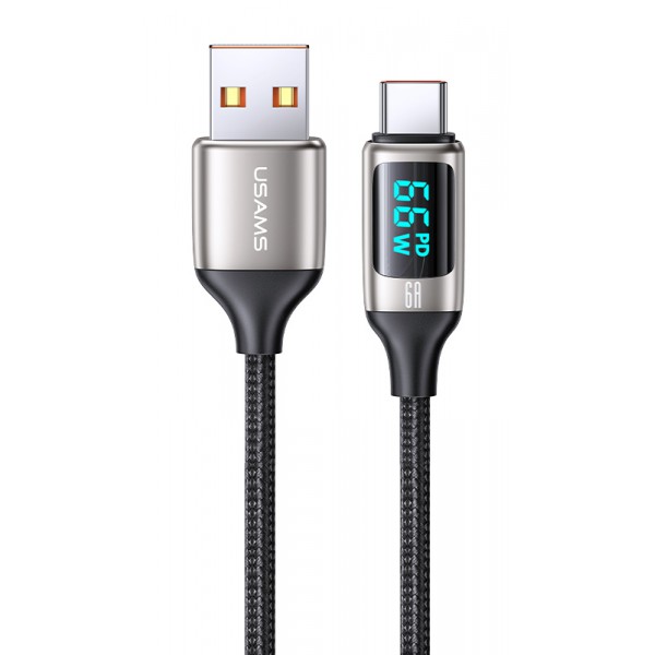 USAMS καλώδιο USB-C σε USB US-SJ544, 30W 6A, 1.2m, ασημί USAMS καλώδιο USB-C σε USB US-SJ544, 30W 6A, 1.2m, ασημί